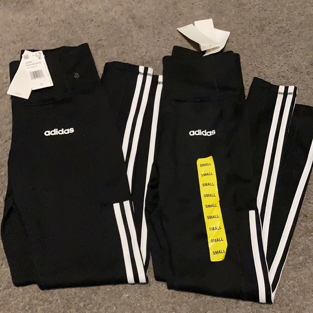 Adidas 3 stripe climalite 7/8 training tights